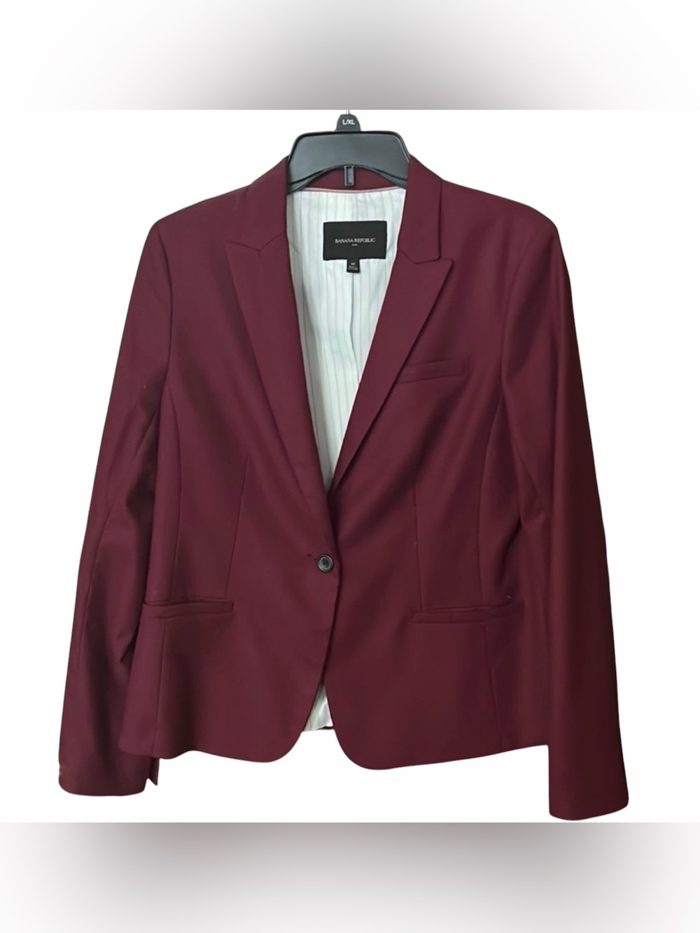 Banana Republic Burgundy Wine Single Button Blazer Size 10 *priced to sell* - Picture 5 of 5